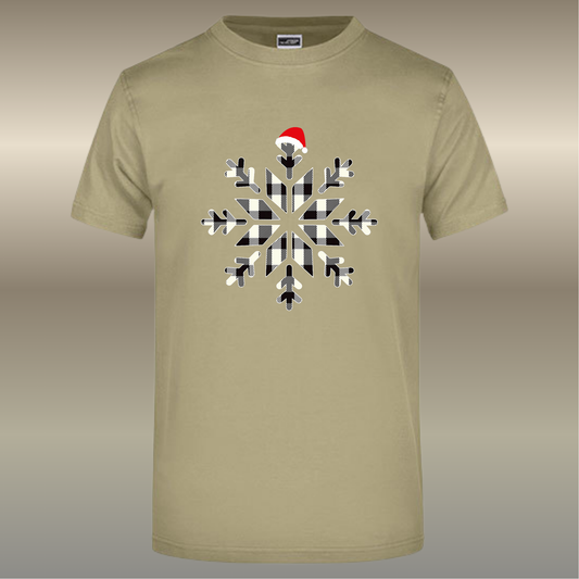 T-shirt sneeuwvlok kerst