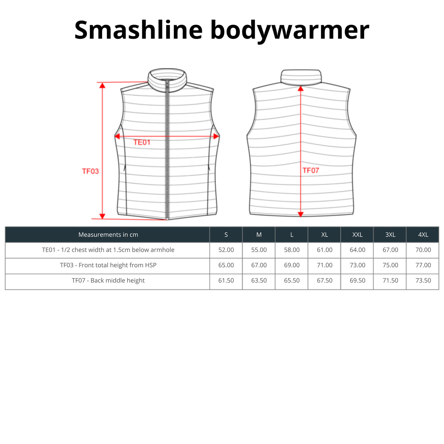 Smashline Unisex Bodywarmer - Gevoerd & Winddicht - Ideaal voor Padel, Tennis en Outdoor