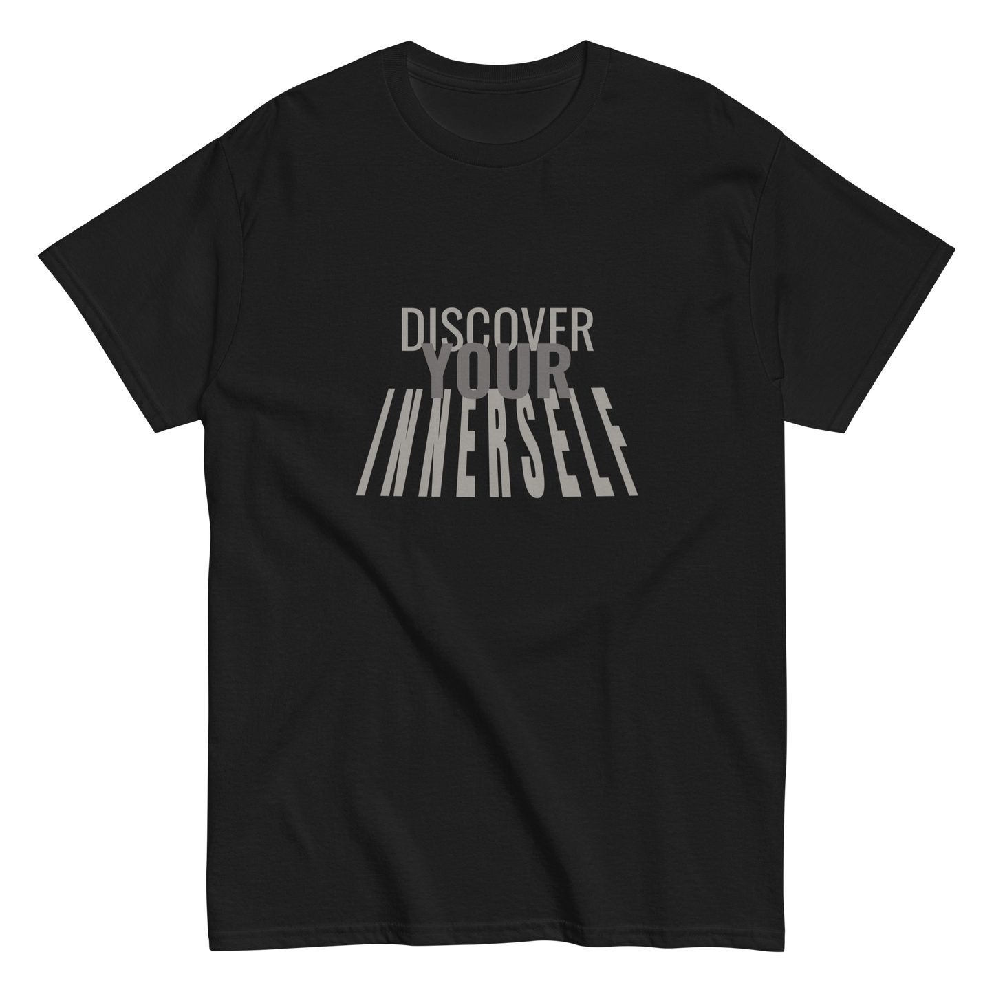 T-shirt Discover your innerself grey shadow