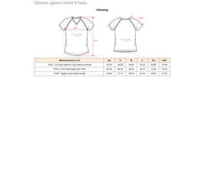 Padel t-shirt dames v-hals