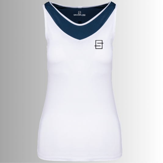 Padel top - dames - tweekleurig