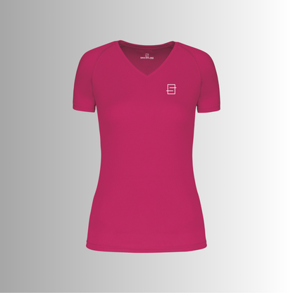Padel t-shirt dames v-hals