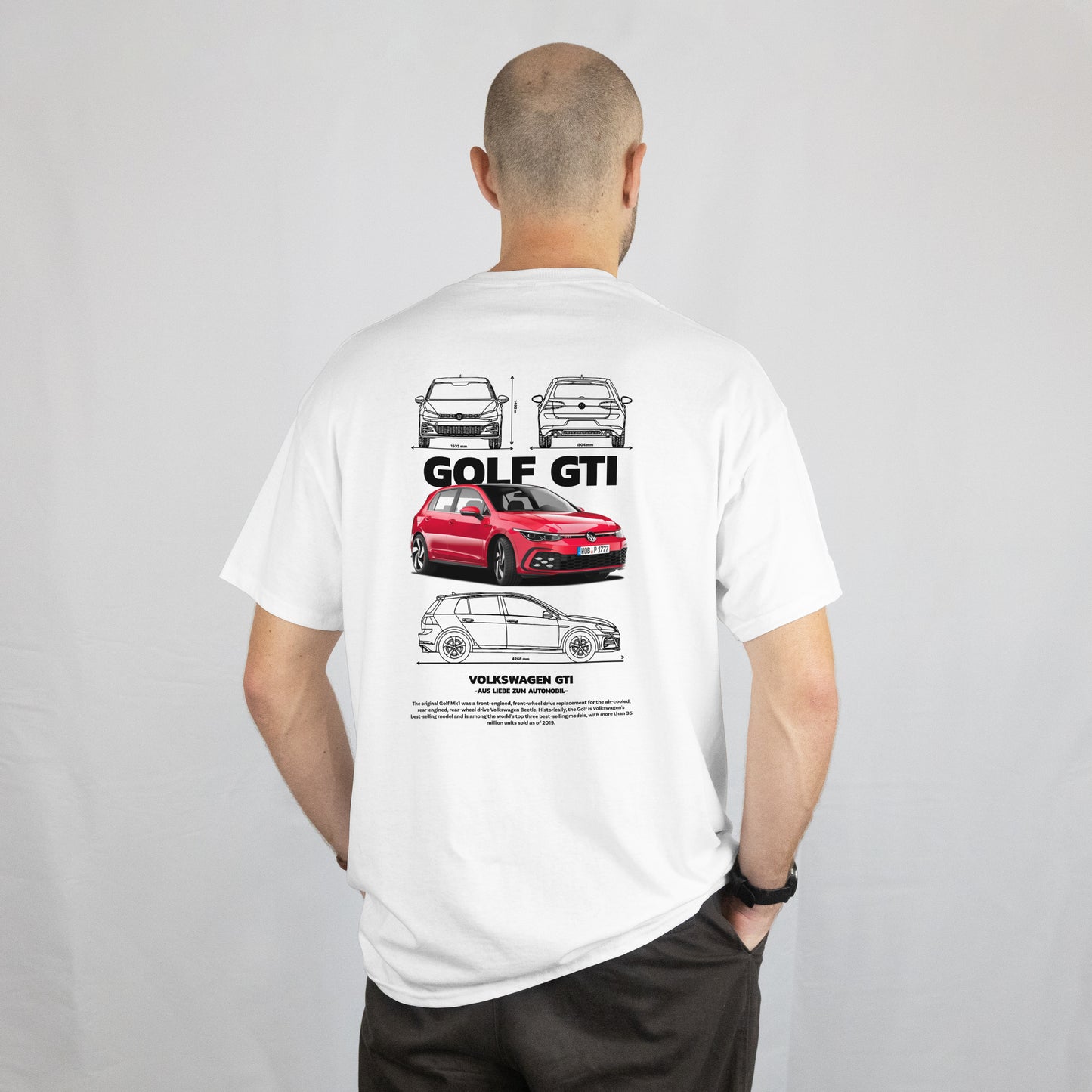 T-shirt - VW Golf GTI red