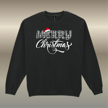 Sweater Merry Christmas buffalo plaid