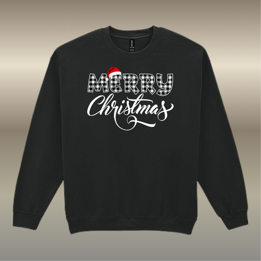 Sweater Merry Christmas buffalo plaid