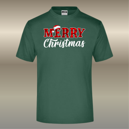 T-shirt Merry Christmas rood