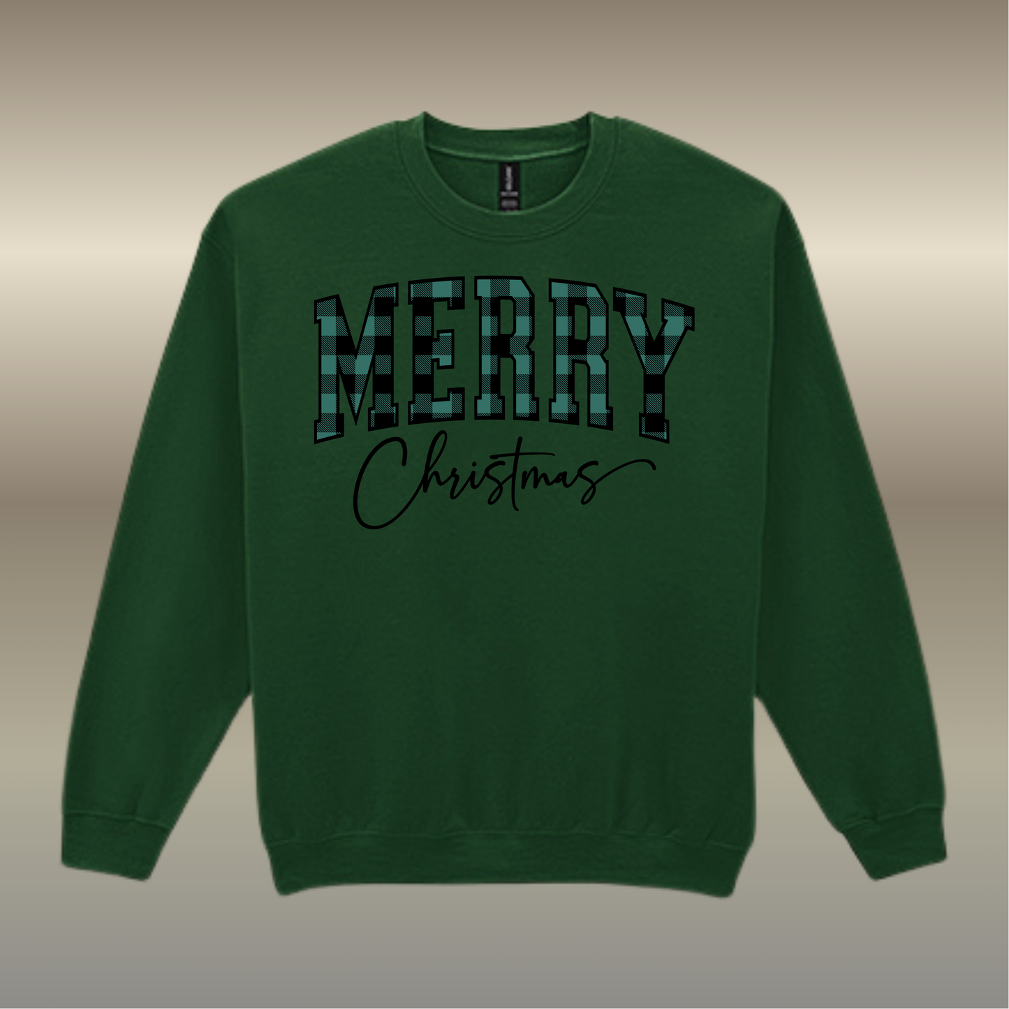 Sweater Merry Christmas groen