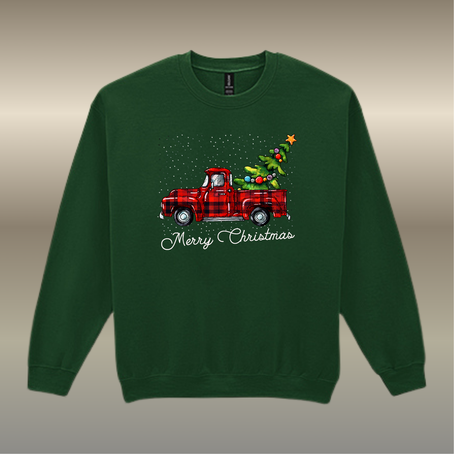 Sweater Christmas pickup truck
