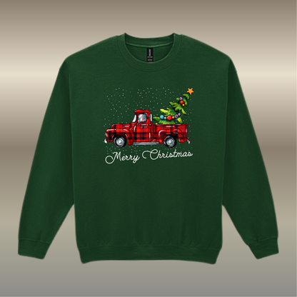 Sweater Christmas pickup truck