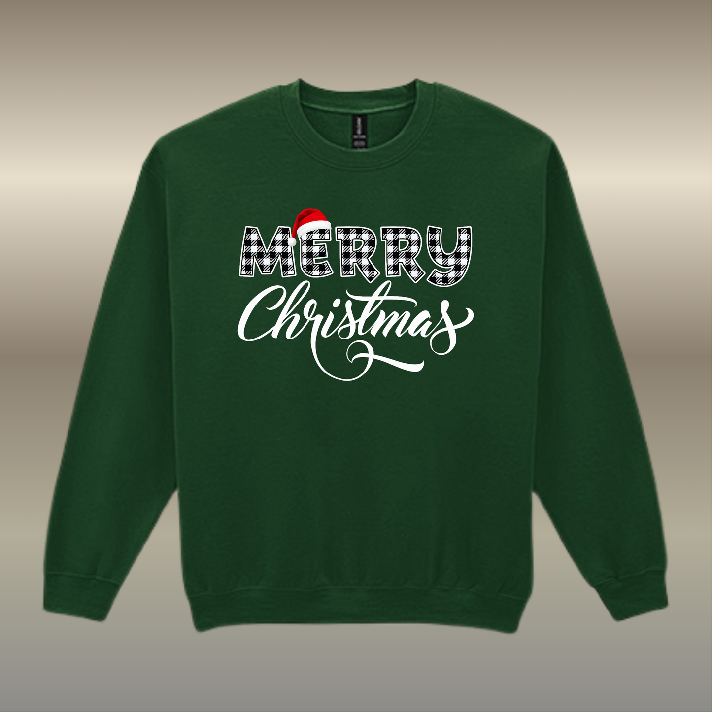 Sweater Merry Christmas buffalo plaid