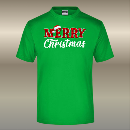 T-shirt Merry Christmas rood