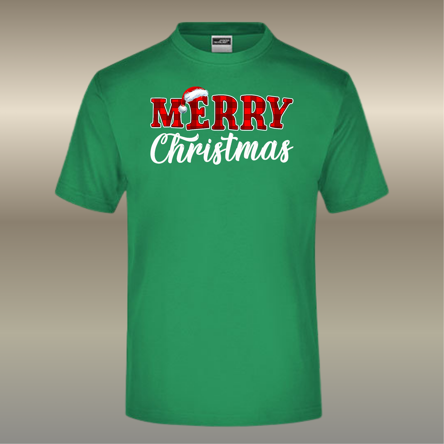 T-shirt Merry Christmas rood