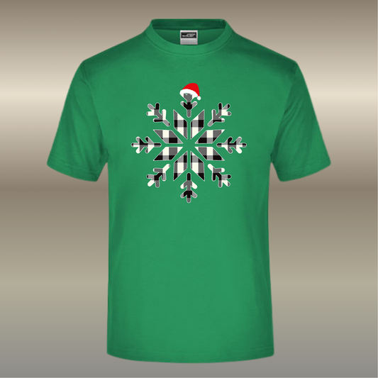T-shirt sneeuwvlok kerst