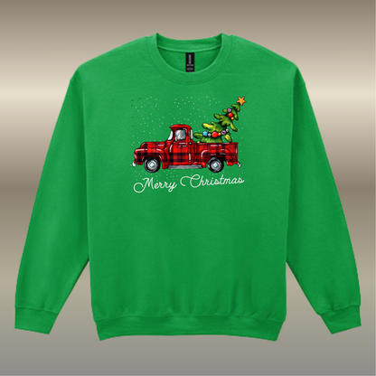 Sweater Christmas pickup truck