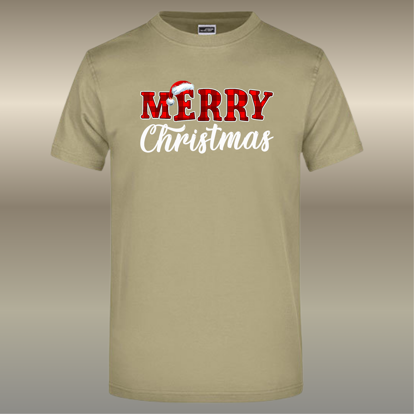 T-shirt Merry Christmas rood