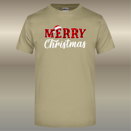 T-shirt Merry Christmas rood