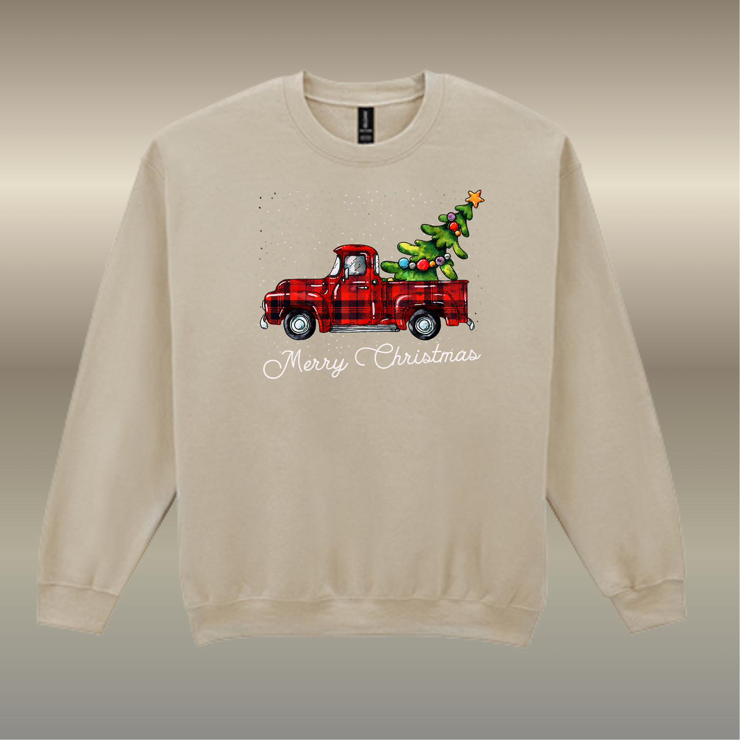 Sweater Christmas pickup truck