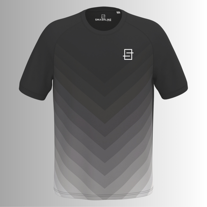 padel t-shirt black smashline greadiance-design