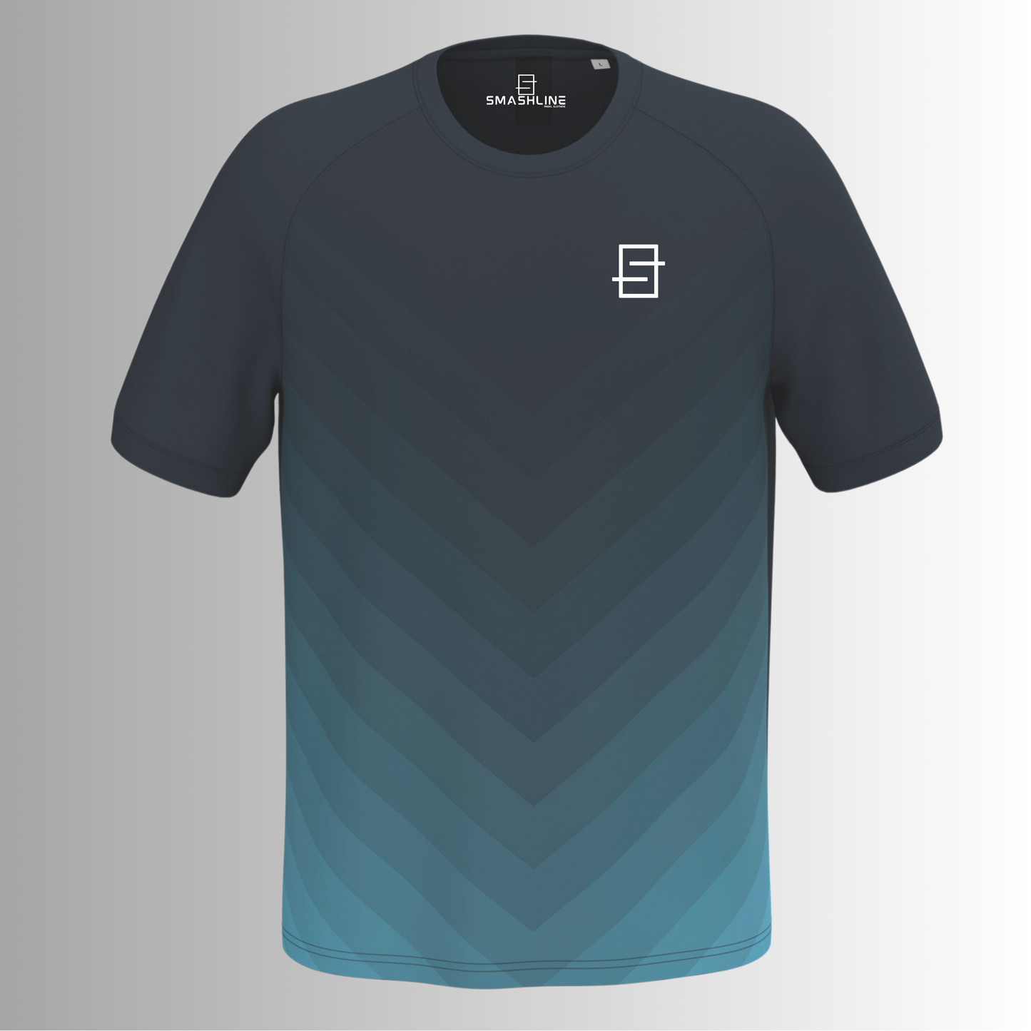 padel t-shirt navy blue smashline greadiance-design
