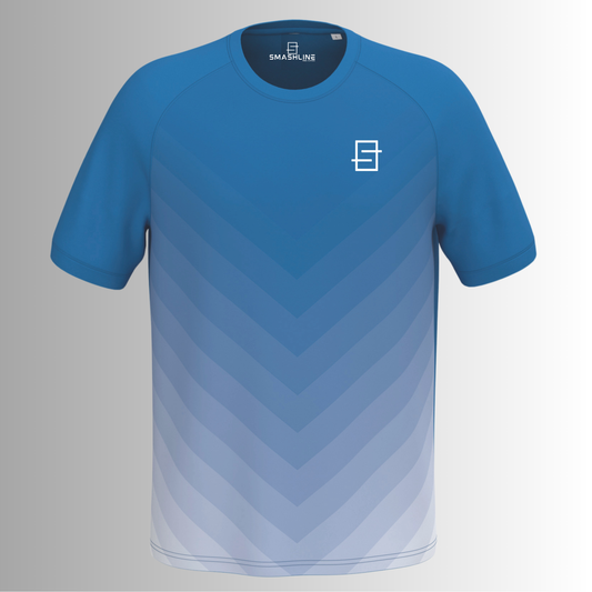 padel t-shirt royal blue smashline greadiance-design