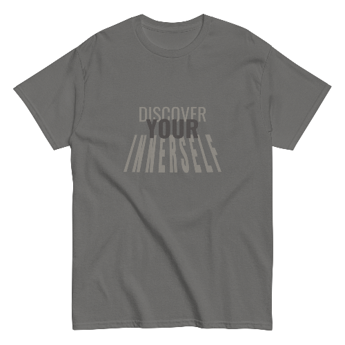 T-shirt Discover your innerself grey shadow