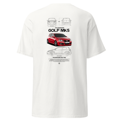 T-shirt - VW Golf MK5 red
