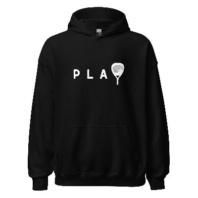 Padel hoodie - PLAY - opdruk wit - 2XL-3XL