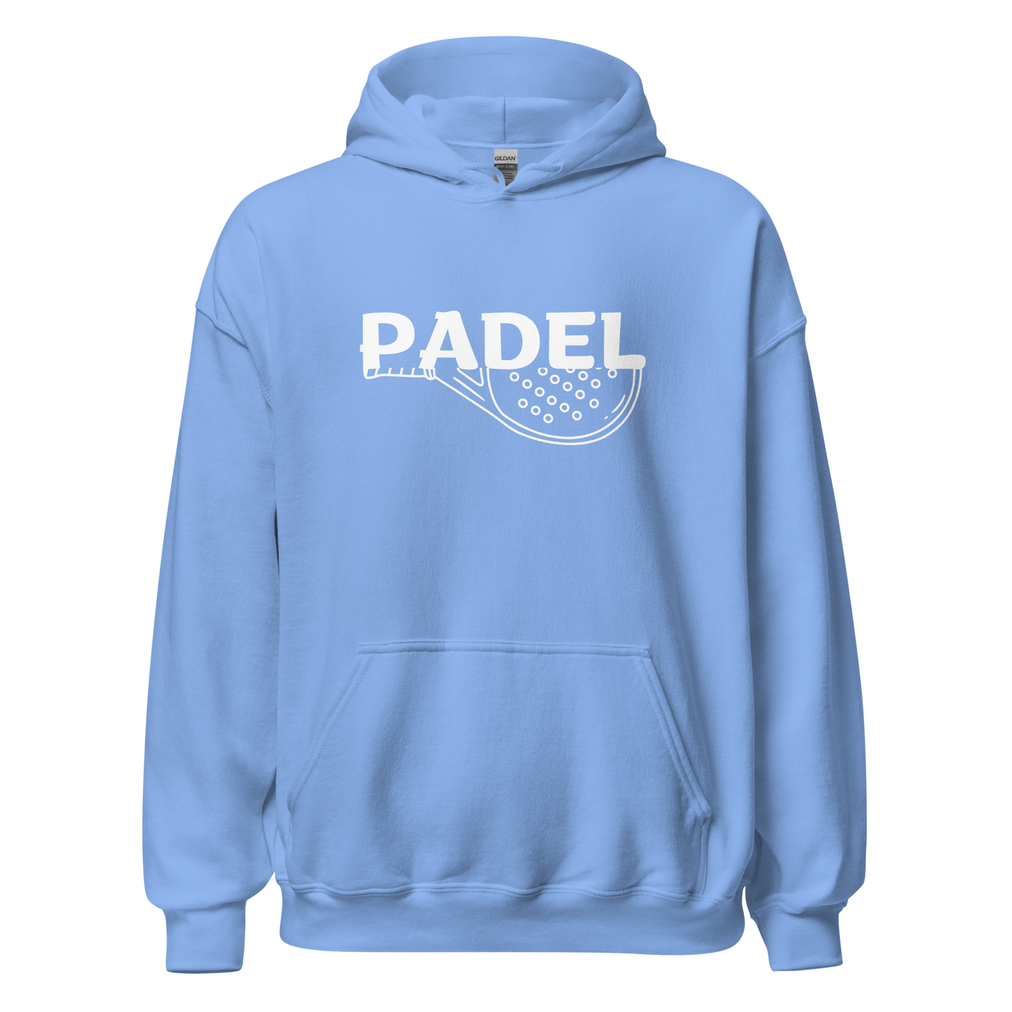 Padel hoodie - racket full - opdruk wit - S-M-L-XL