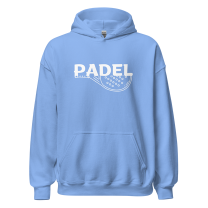 Padel hoodie - racket full - opdruk wit - S-M-L-XL