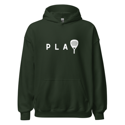 Padel hoodie - PLAY - opdruk wit - 2XL-3XL