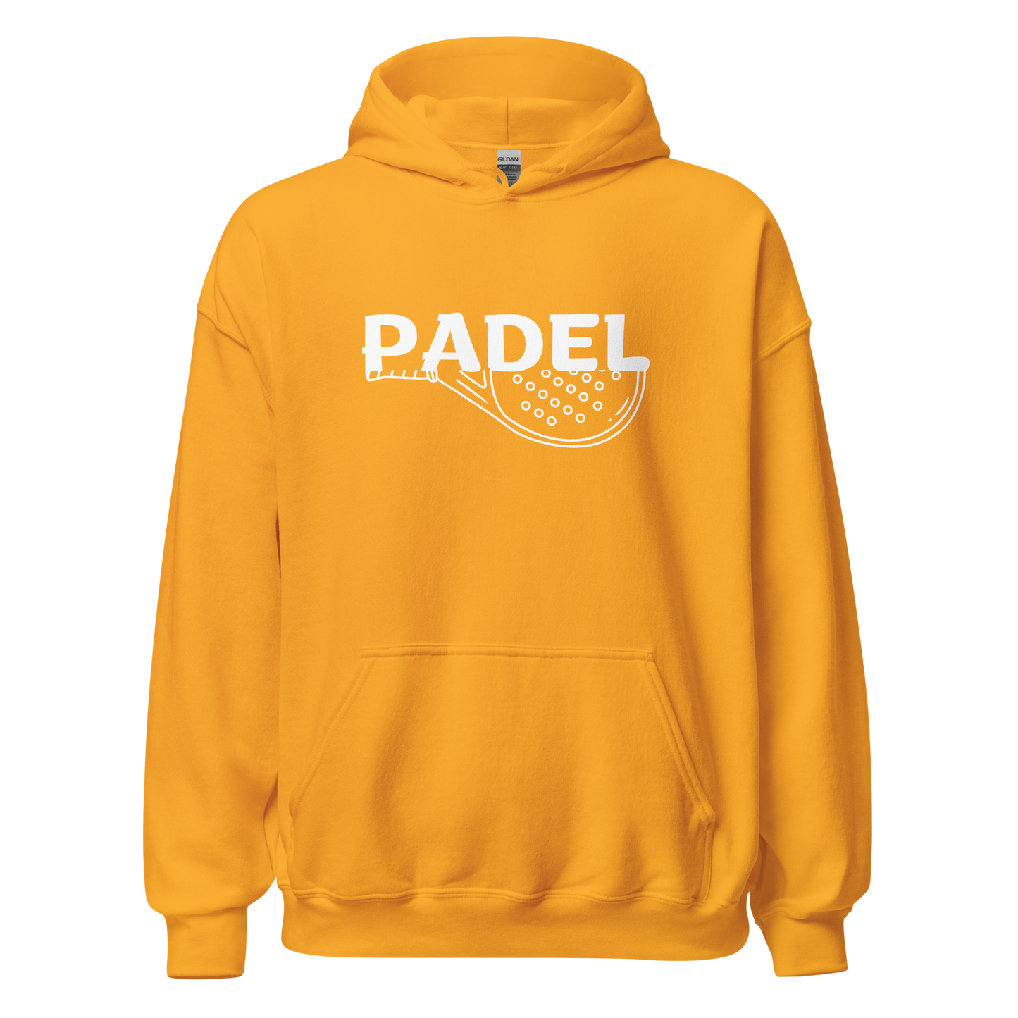 Padel hoodie - racket full - opdruk wit - S-M-L-XL