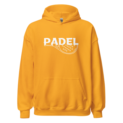 Padel hoodie - racket full - opdruk wit - S-M-L-XL