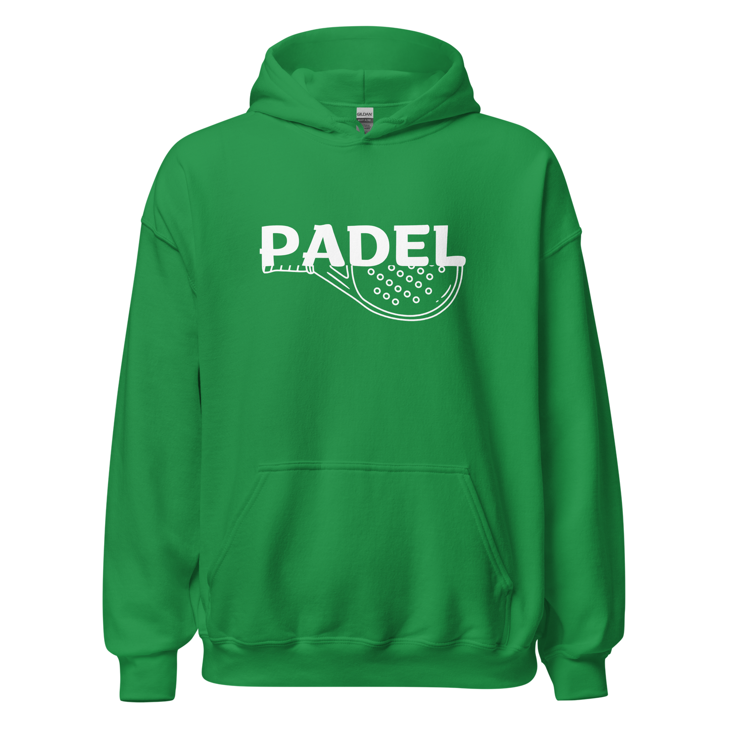 Padel hoodie - racket full - opdruk wit - S-M-L-XL