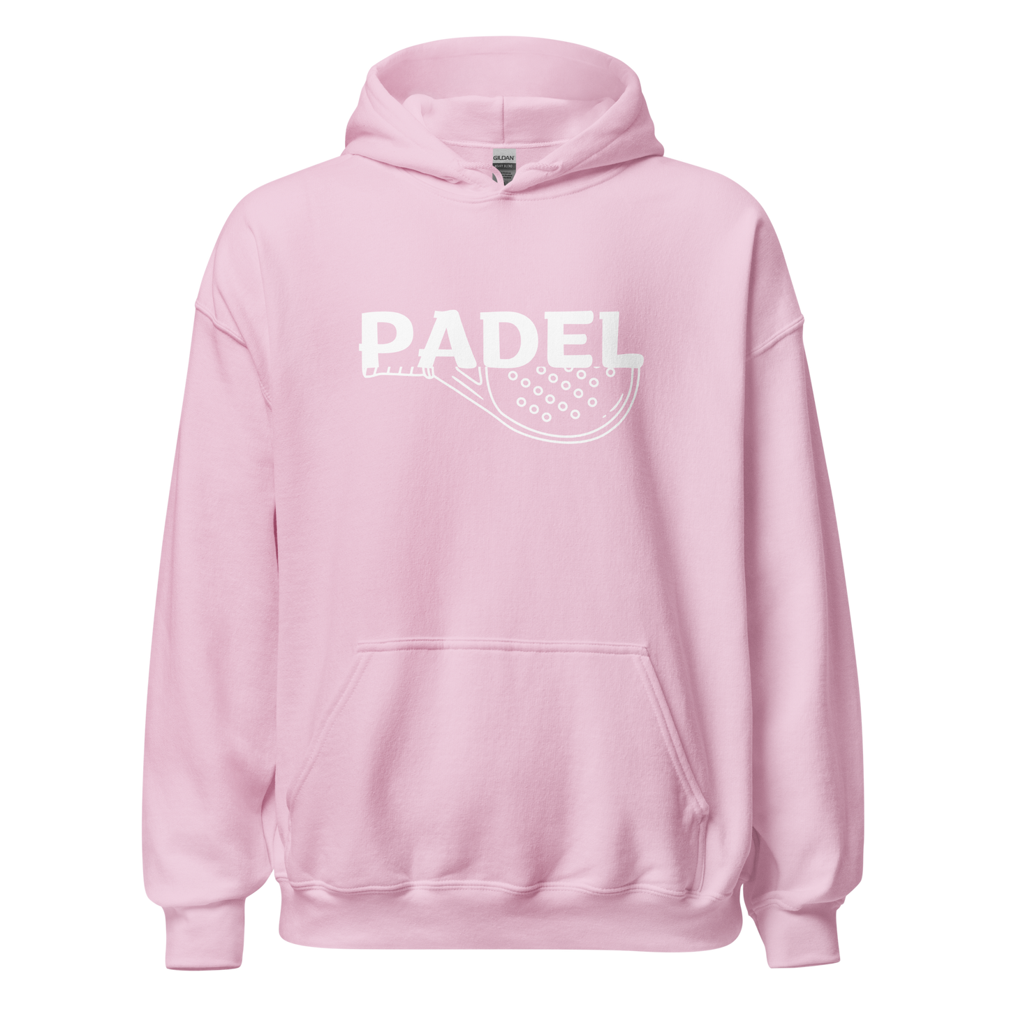 Padel hoodie - racket full - opdruk wit - S-M-L-XL
