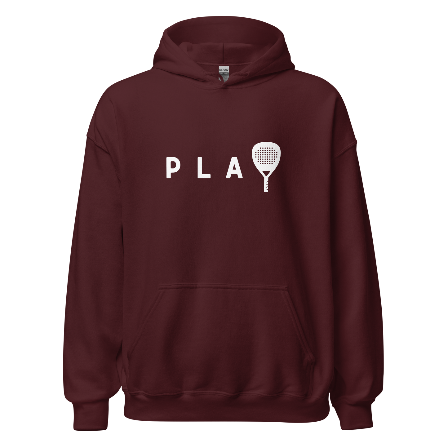 Padel hoodie - PLAY - opdruk wit - 2XL-3XL