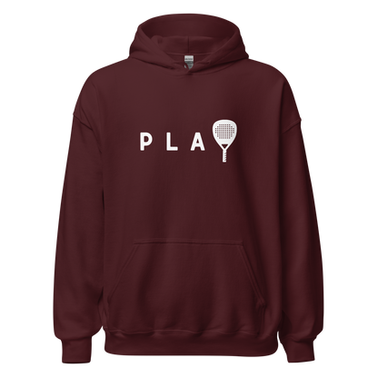 Padel hoodie - PLAY - opdruk wit - 2XL-3XL