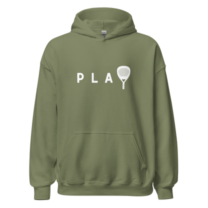 Padel hoodie - PLAY - opdruk wit - 2XL-3XL