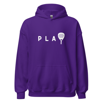 Padel hoodie - PLAY - opdruk wit - 2XL-3XL