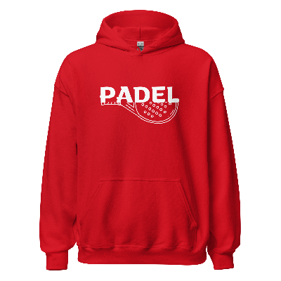 Padel hoodie - racket full - opdruk wit - S-M-L-XL