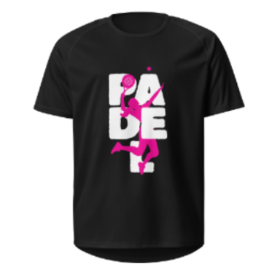 Sport t-shirt "Padel" vrouw full roze